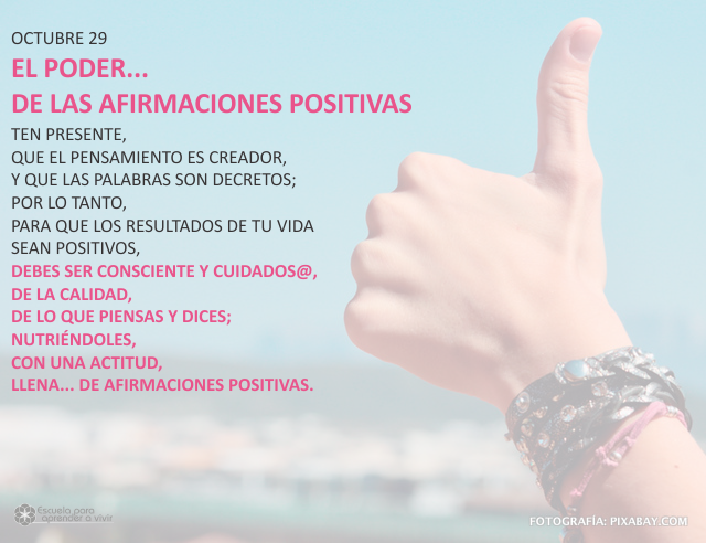 El poder... de las afirmaciones positivas